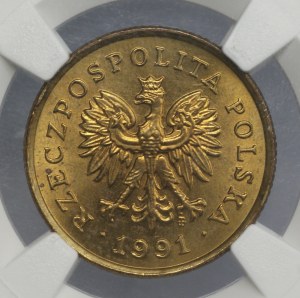 Third Republic, 5 pennies 1991, NGC MS 65