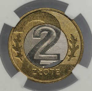 III RP, 2 gold 2020, NGC MINT ERROR MS 65
