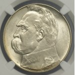 II RP, 10 złotych 1939, Józef Piłsudski, NGC MS 63
