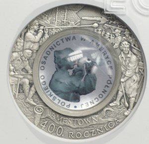 III RP, 10 Gold 2008, 400th Anniversary of the American Settlement, GCN MS 70