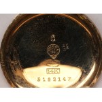 Złoty zegarek Omega wraz zdedykacją Kocham Cię, złoto 14k, waga zegaraka 19,91 g.