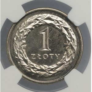 III RP, 1 złoty 2009, NGC MS 66