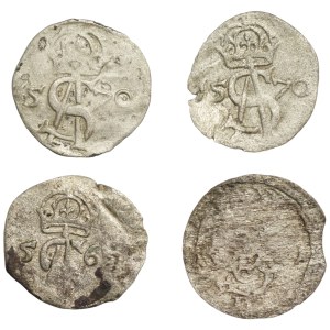 Sigismund II Augustus, Dwudenar (156.-1570), set of 4 pieces