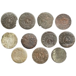 Gustavus Adol, set of 11 coins