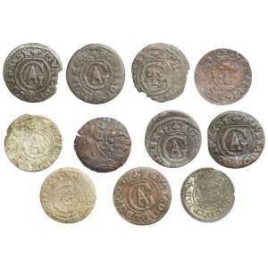 Gustavus Adol, set of 11 coins