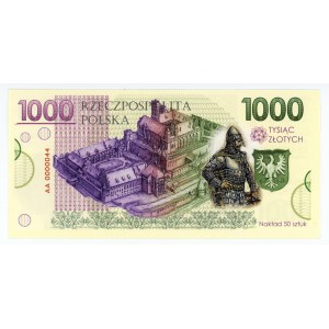III RP, 1.000 złotych 2017, seria AA 0000044
