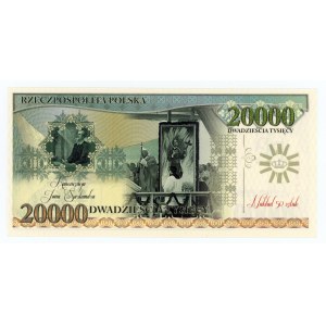 III RP, 20.000 złotych 1995, seria AB 0000039