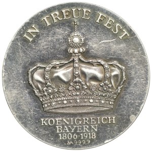 Medal, Ludwig I King of Bavaria (1806-1918), Ag 999