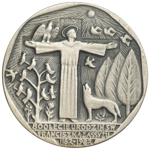 Medal, 800-lecie urodzin św. Franciszka z Assyżu