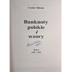 Czesław Miłczak, Katalog Banknoty Polskie i Wzory, Tom I i II, wydanie 2023, podpis autora