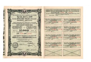 WILDT i S-ka, Warszawa 1923, 25.000 marek, z kuponami