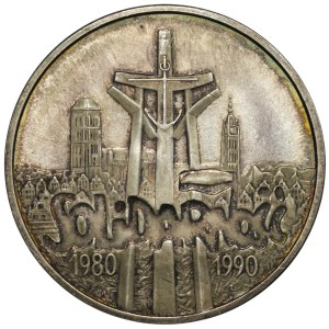 People's Republic of Poland, 100,000 zloty 1990 - Solidarity, Type A
