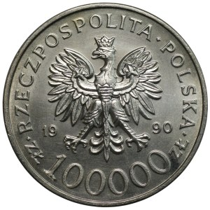 PRL, 100,000 zloty 1990, Solidarity, type A