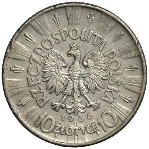 II RP, 10 zloty 1936, Józef Piłsudski
