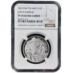 III RP, 10 złotych 2001, Jan III Sobieski, NGC PF 70 ULTRA CAMEO, TOP POP