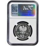 III RP, 10 złotych 2001, Jan III Sobieski, NGC PF 70 ULTRA CAMEO, TOP POP