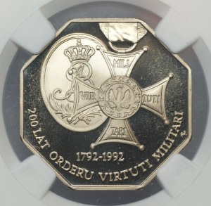 Third Republic, 50,000 gold 1992, 200 years of the Order of Virtuti Militari, NGC PF69 ULTRA CAMEO