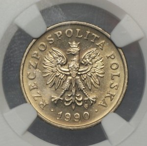Third Republic, 20 pennies 1990, NGC MS 66