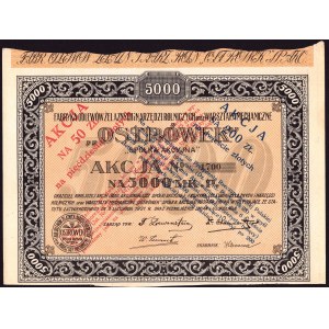 Iron Foundry and Agricultural Tools Factory and Mechanical Workshop Ostrówek, 5000 mkp 1921