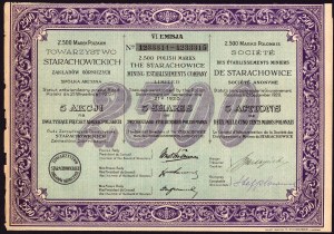 Starachowickie Zakłady Górnicze, 2500 mkp 1920, 6th issue