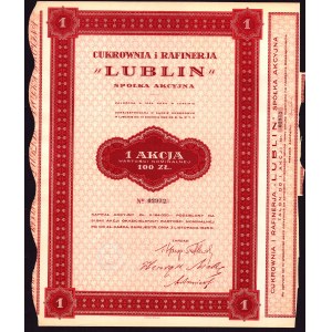 Cukrownia i Rafineria Lublin, 100 złotych 1925