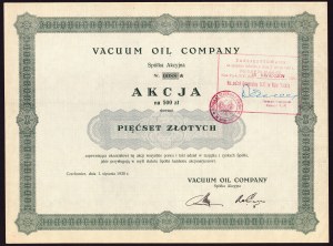 Vacuum Oil Company, 500 zloty