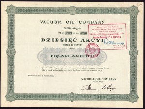 Vacuum Oil Company, 5,000 zloty 1930