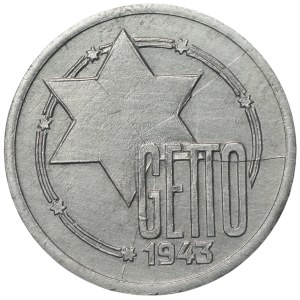 Lodz ghetto, 10 marks 1943, aluminum