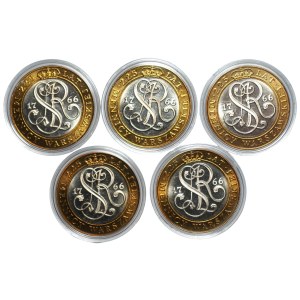 PRL, 20.000 złotych 1991, zestaw 5 sztuk