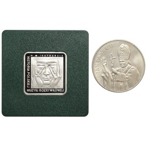 PRL, III RP, 10, 10.000 złotych (1987 - 2009), zestaw 2 sztuk