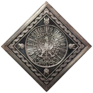 COPY, Klip 5 gold 1934 Shooting Eagle, silver, Ag999