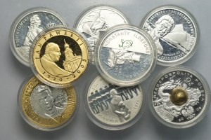 Third Republic, 10 gold (2005-2009), silver, set of 8 coins