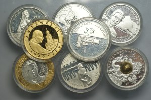 Third Republic, 10 gold (2005-2009), silver, set of 8 coins