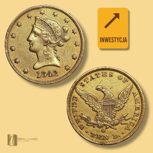 USA, $10 1842, (O) New Orleans, RARE coin