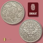 II RP, 10 groszy 1923 - PRÓBA UNIKAT Ilustrowany