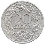 II RP, 20 groszy 1923 - PRÓBA UNIKAT Ilustrowany