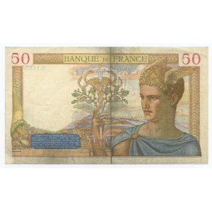 Francja, 50 franków 1940, seria 0.11853