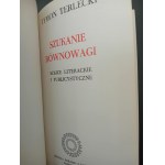 Tymon Terlecki Szukanie równowagi Szkice literackie i publicystyczne Londyn 1985
