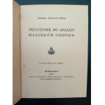 Wanda Thuguttówna Contribution to the analysis of Chopin's Mazurkas