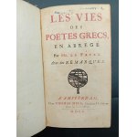 Tanneguy Le Fevre - Les Vies des Poetes Grecs en Abrege Żywoty Poetów Greckich Amsterdam Rok 1700