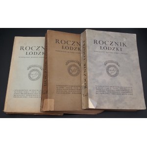 Rocznik Łódzki Poświęcony Historji Łodzi i Okolicy 3 Volumes.
