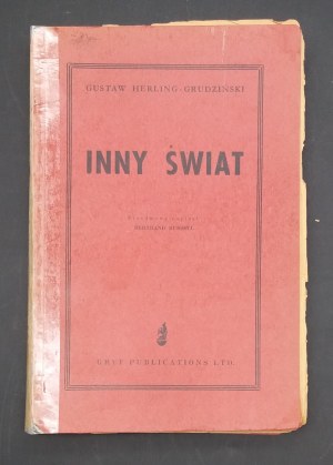 Gustaw Herling- Grudzinski Inny Świat London 1953 1st edition