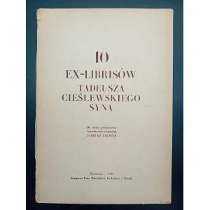 10 ex-librisów Tadeusza Cieślewskiego syna Rok 1948