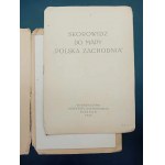 Polska Zachodnia Mapa Komunikacyjno-Administracyjna wraz z skorowidzem Rok 1945