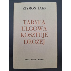 Szymon Laks Taryfa ulgowa kosztuje drożej Londyn 1982