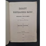 Ks. Kazimierz Słonecki Zasady kształcenia głosu i nauki śpiewu Rok 1898