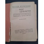 Otton Weininger Płeć i charakter Wydanie II