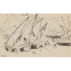 Maria Melania Mutermilch \ Mela Muter (1876 Warszawa - 1967 Paryż), Łodzie w Collioure, około 1925