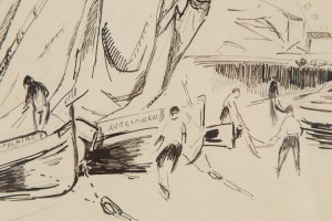Maria Melania Mutermilch \ Mela Muter (1876 Warszawa - 1967 Paryż), Łodzie w Collioure, około 1925