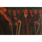 Marian Konarski (1909 Chrzanów - 1998 Kraków), Kroczący tłum, 1954
